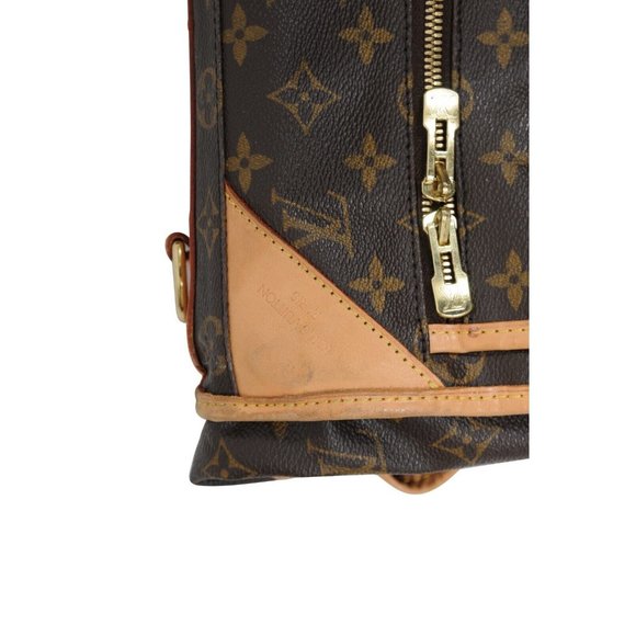 Louis Vuitton Lv Monogram Cabin Folding Garment Travel Bag Brown Logo Suit Jacke - Picture 10 of 16